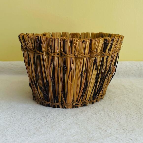 Pier 1 Imports Basket Storage Organizer Bath Office Decorative - Picture 10 of 12